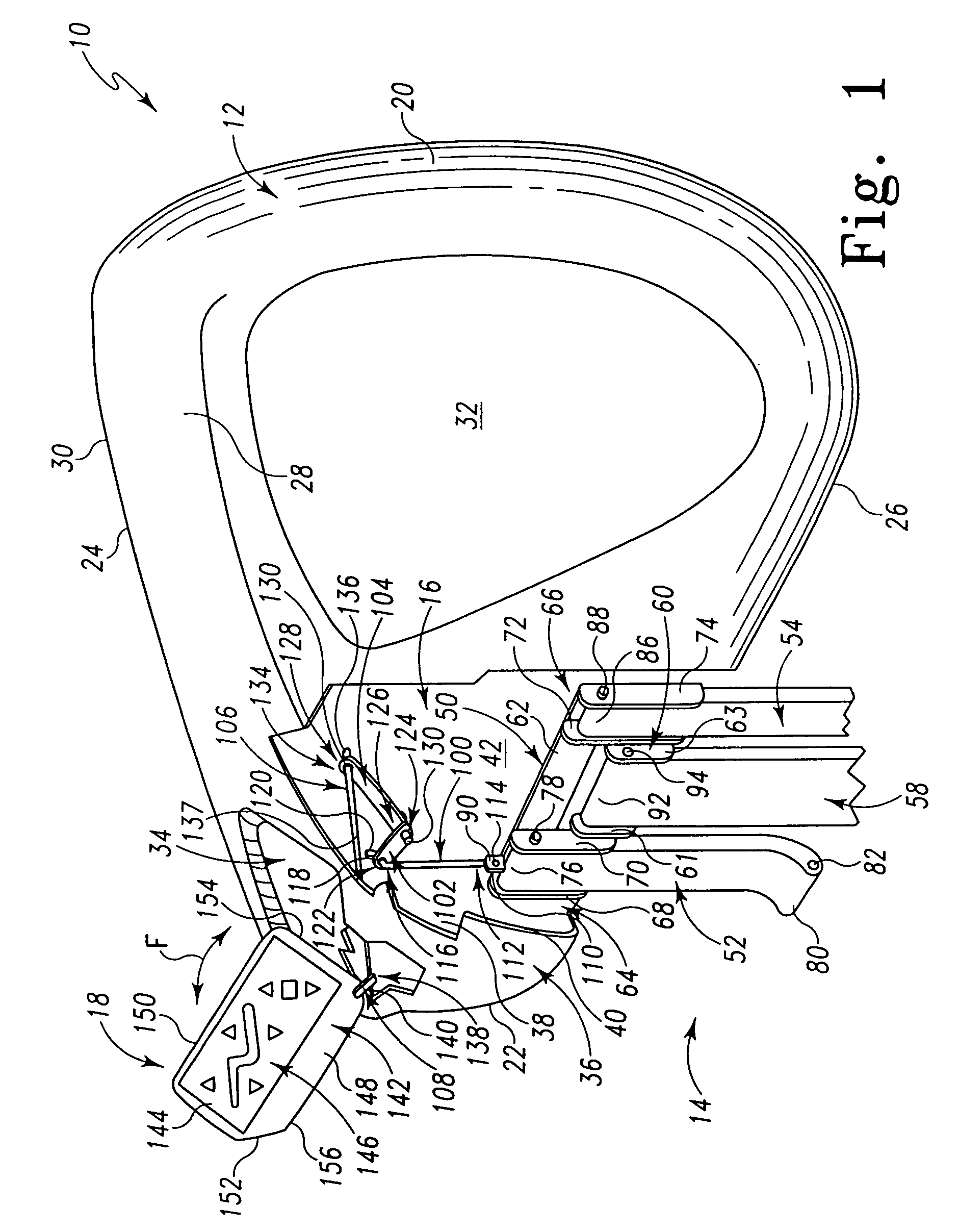 Movable control panel for a patient support