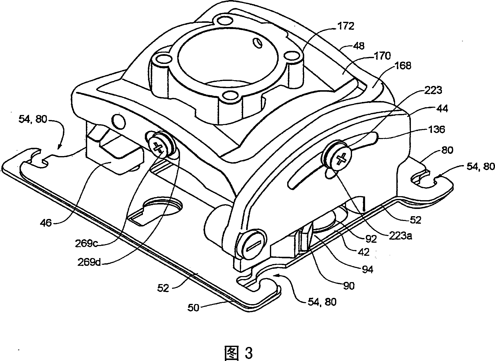 Adjustable projector mount with quick release device interface