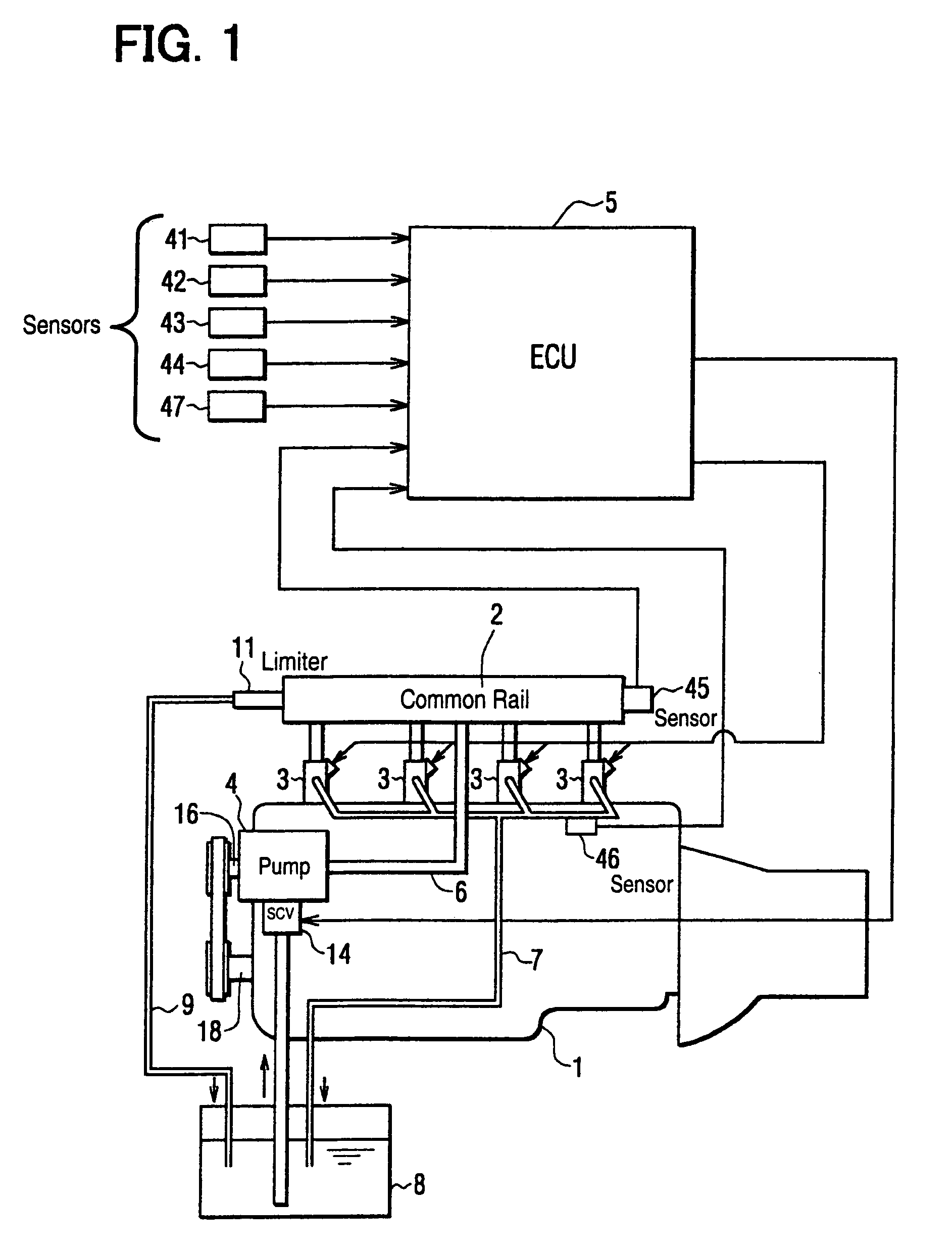 Common rail type fuel injection system