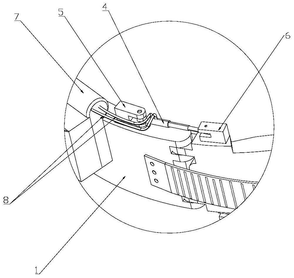 Anti-icing agent spraying device for wind driven generator blade and using method