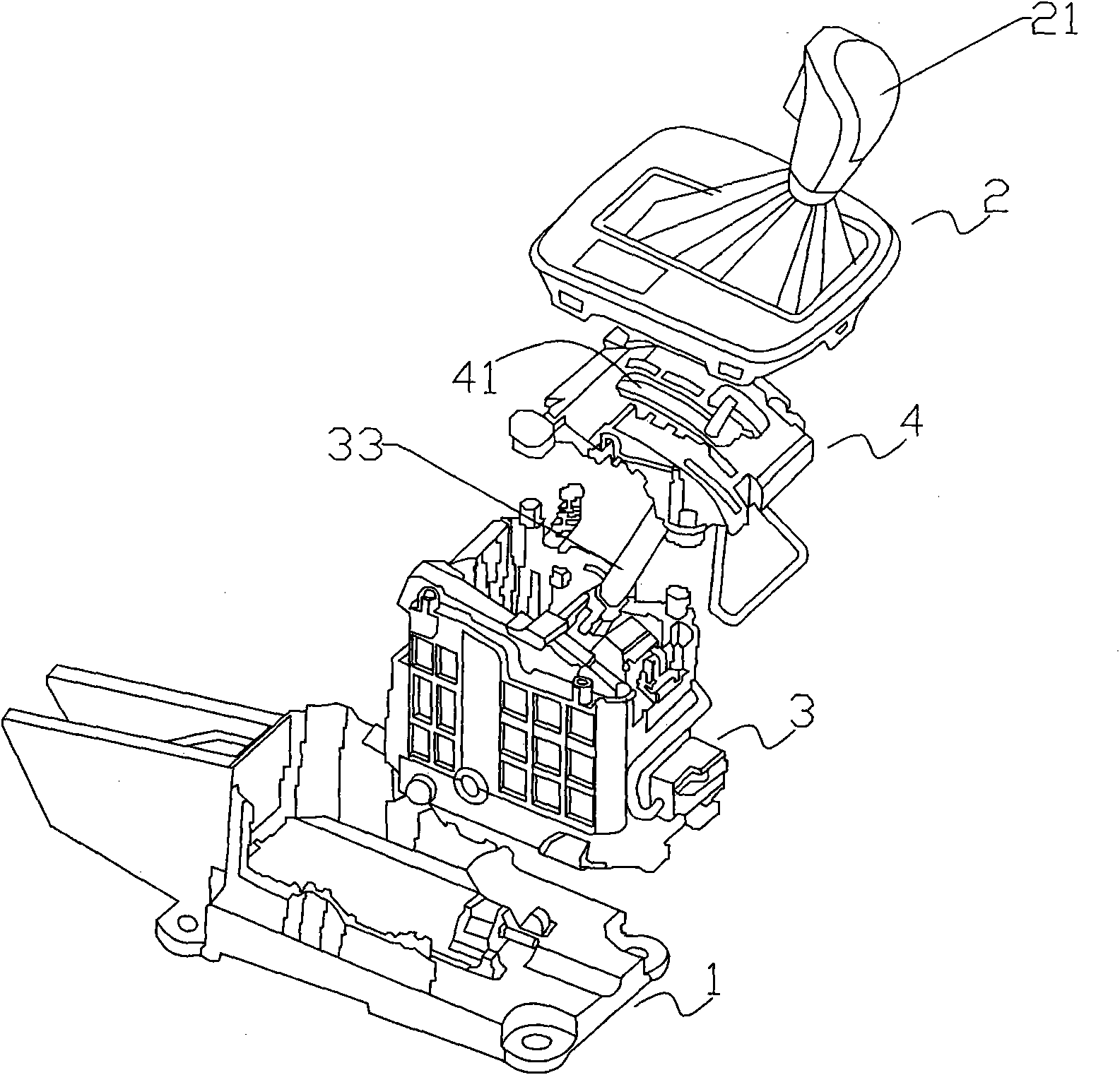 Vehicle automatic gear shifting device