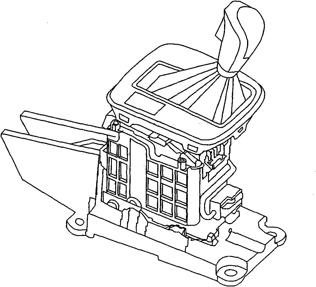 Vehicle automatic gear shifting device