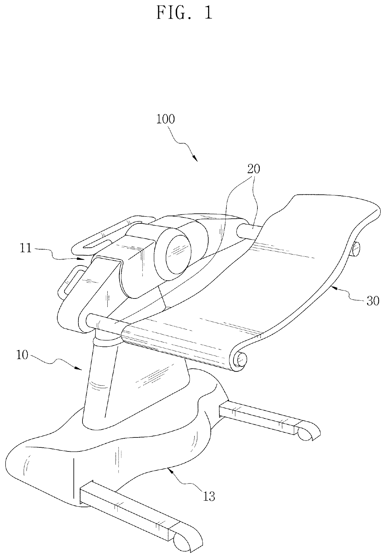 Smart sling device using pneumatically driven growth mechanism