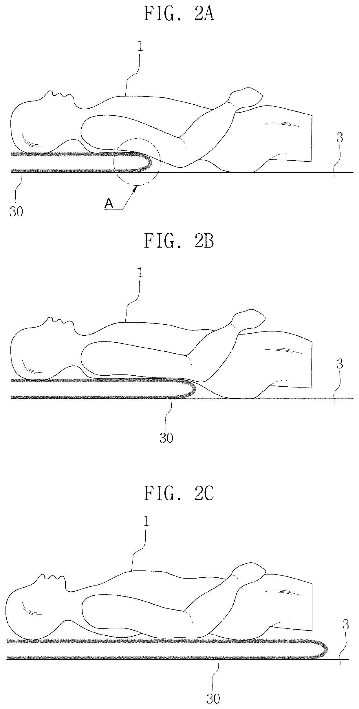 Smart sling device using pneumatically driven growth mechanism