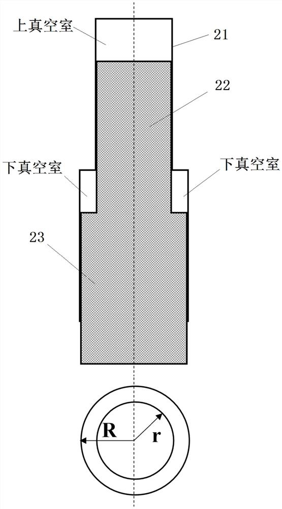 Variable-diameter piston type on-site testing device and method for gas content of transformer oil