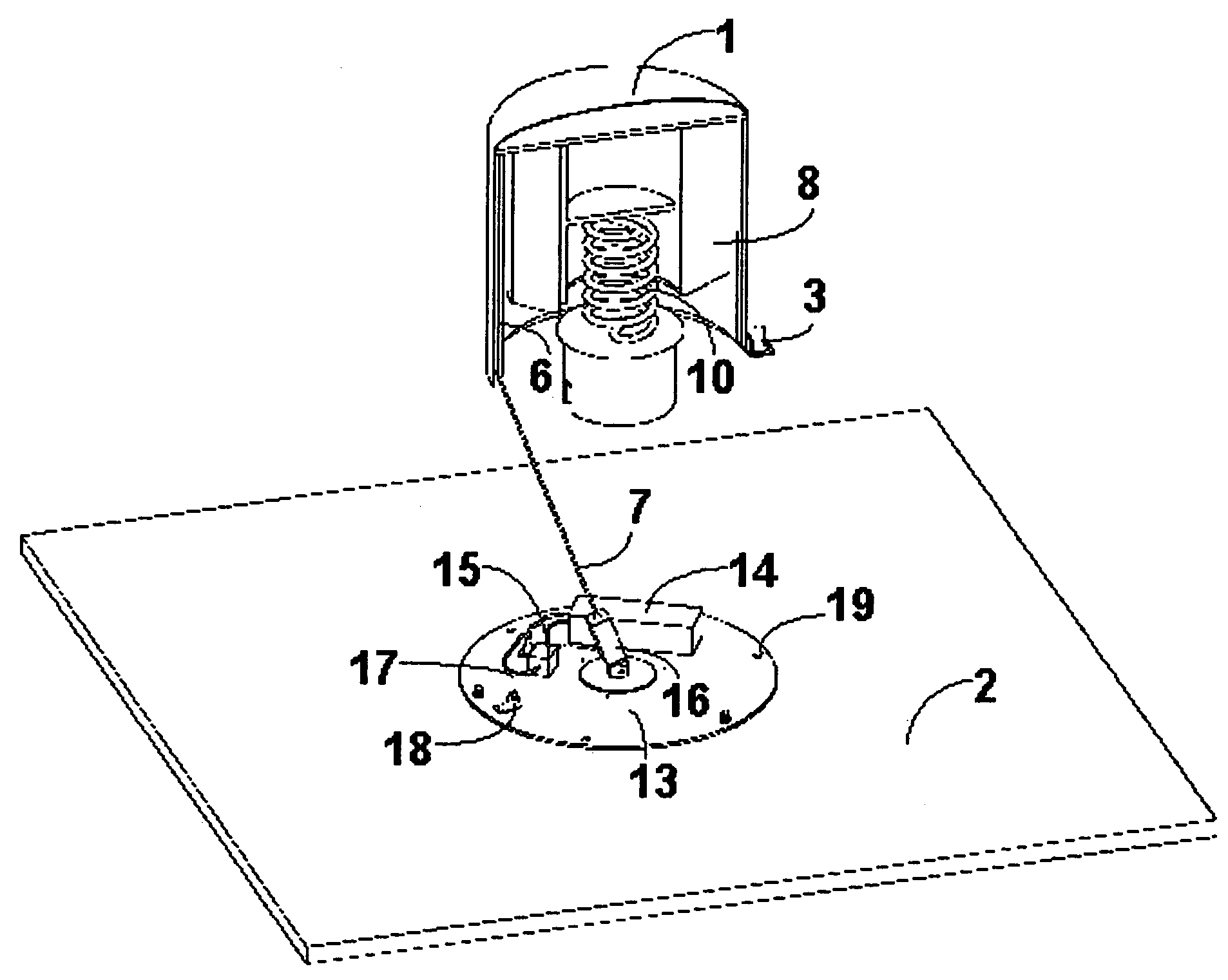 Passive deployment mechanism for space tethers