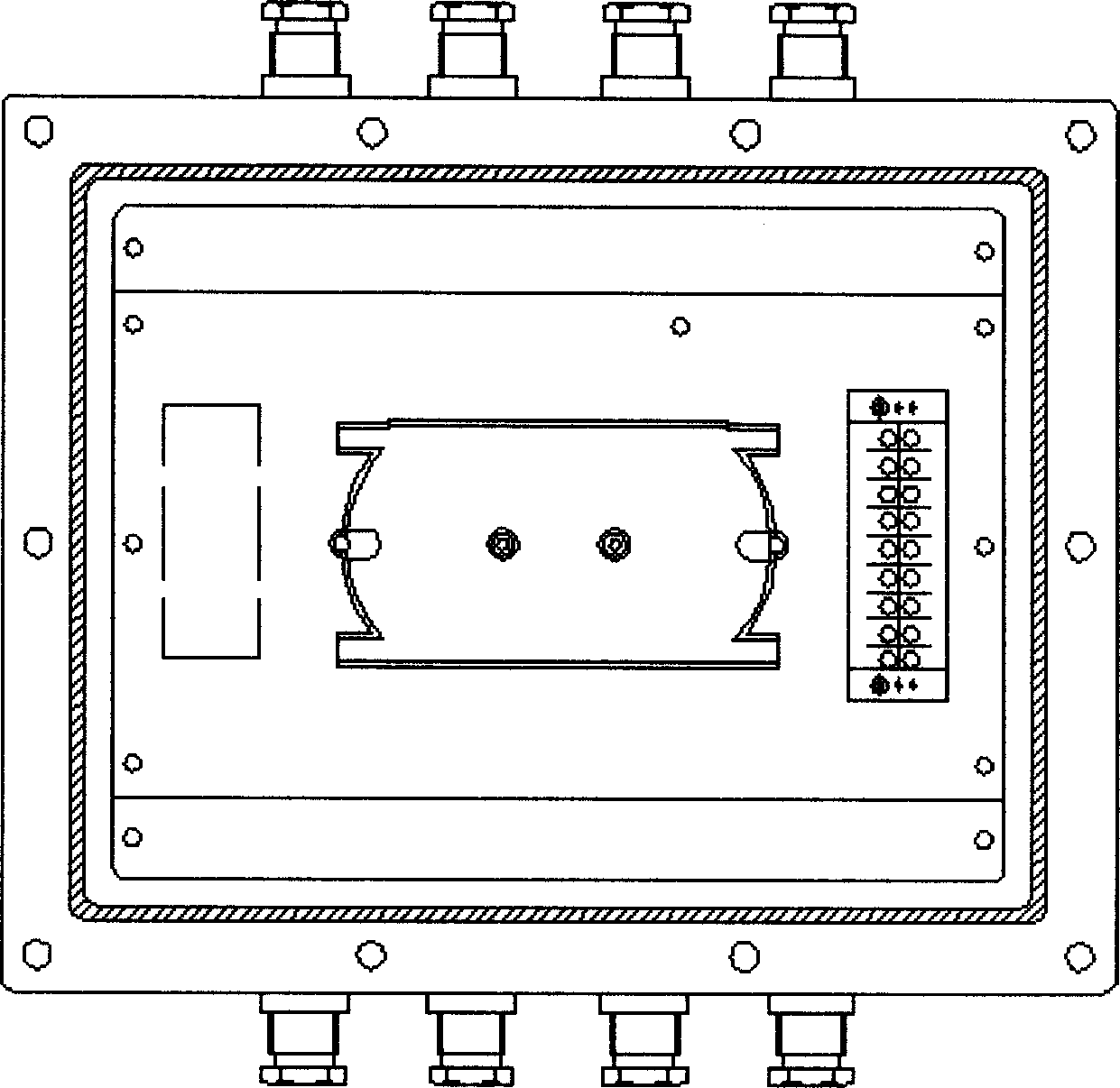 Flameproof and intrinsically safe type integrated access gateway for mining