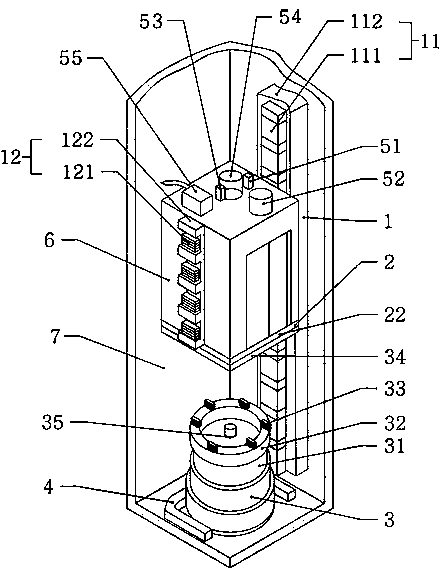 A safety protection system for elevators falling