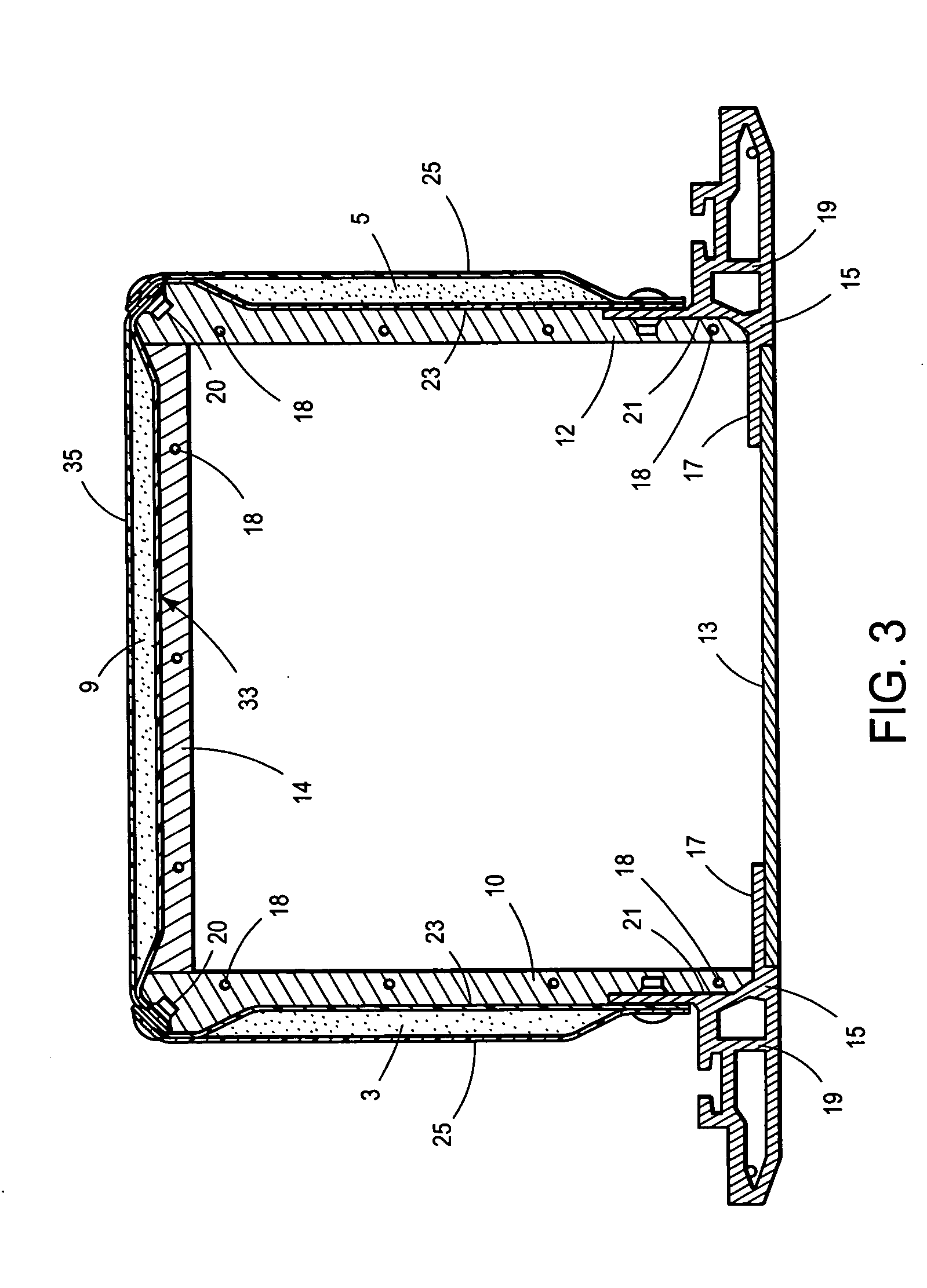 Method of thermoforming fiber reinforced thermoplastic sandwich panels, thermoformed articles, and modular container structure assembled therefrom