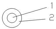 Ultra-light low-frequency wire or cable for aerospace use