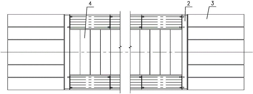 Artificial assembled single-layer road express bridge