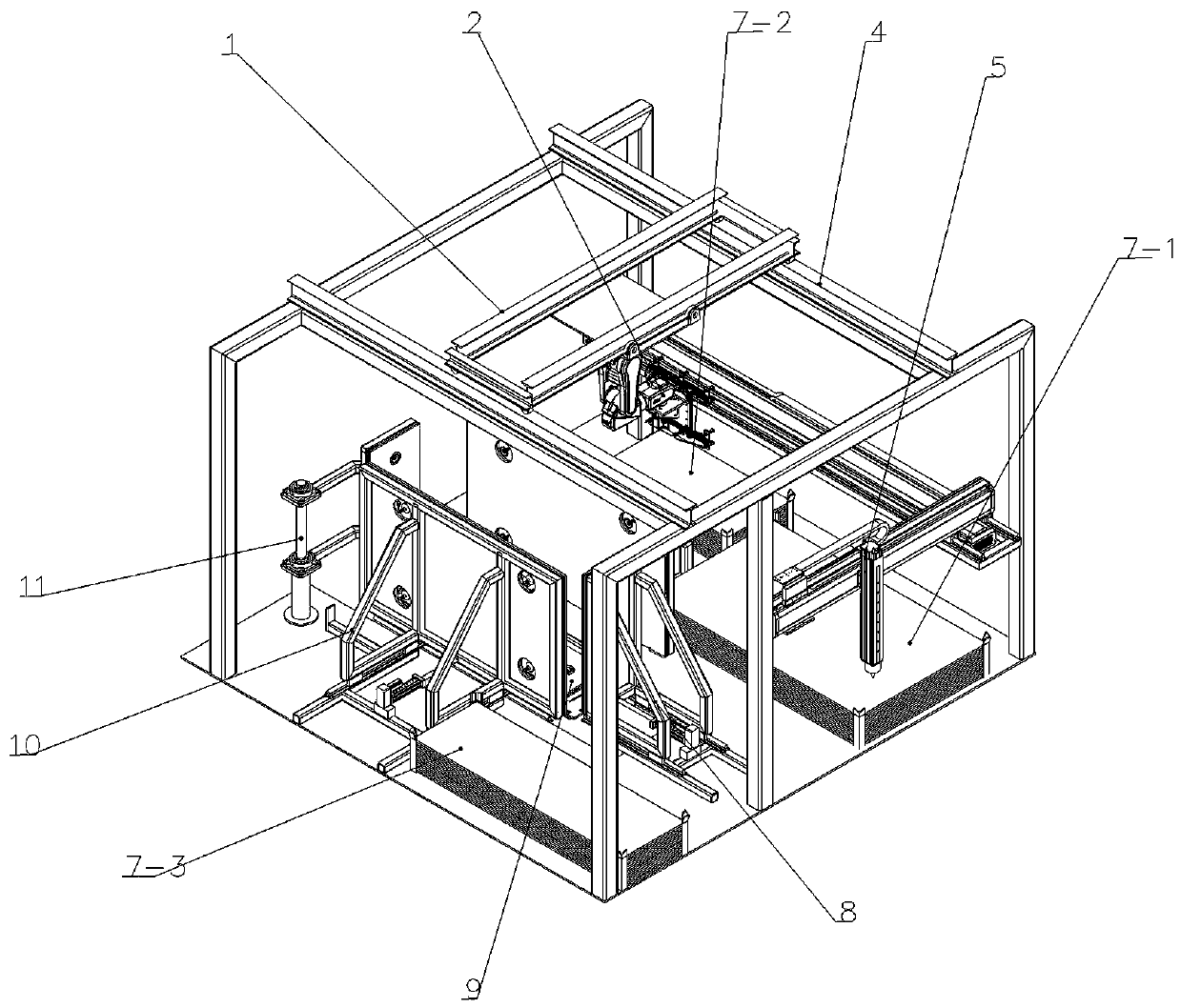 Automatic fish tank splicing production system