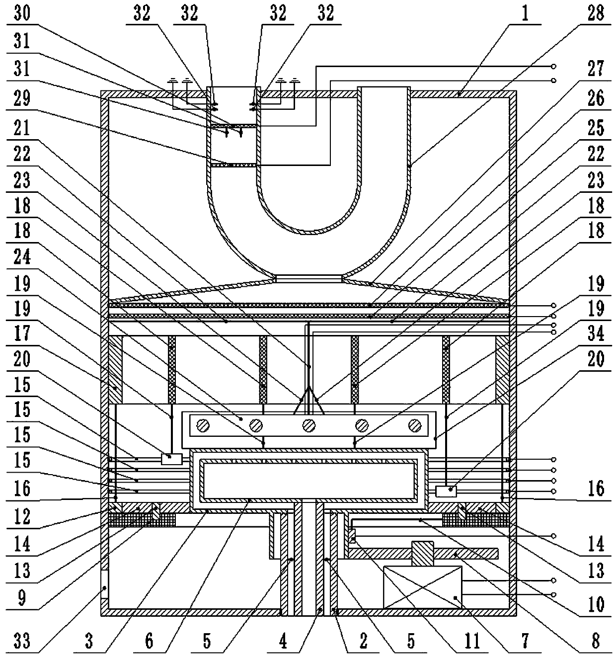 Device and method for preparing diamond film with electric deflection function