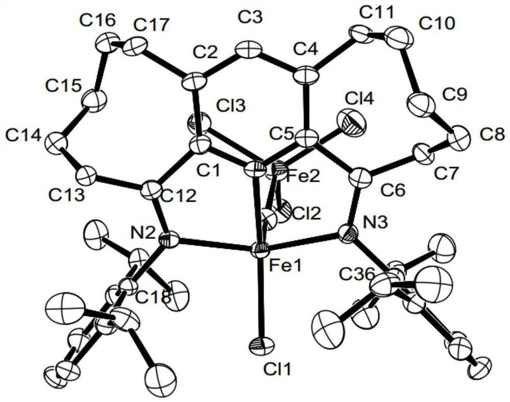 Diaryl imine pyridyl complexes containing flexible eight-membered rings and their preparation methods and applications