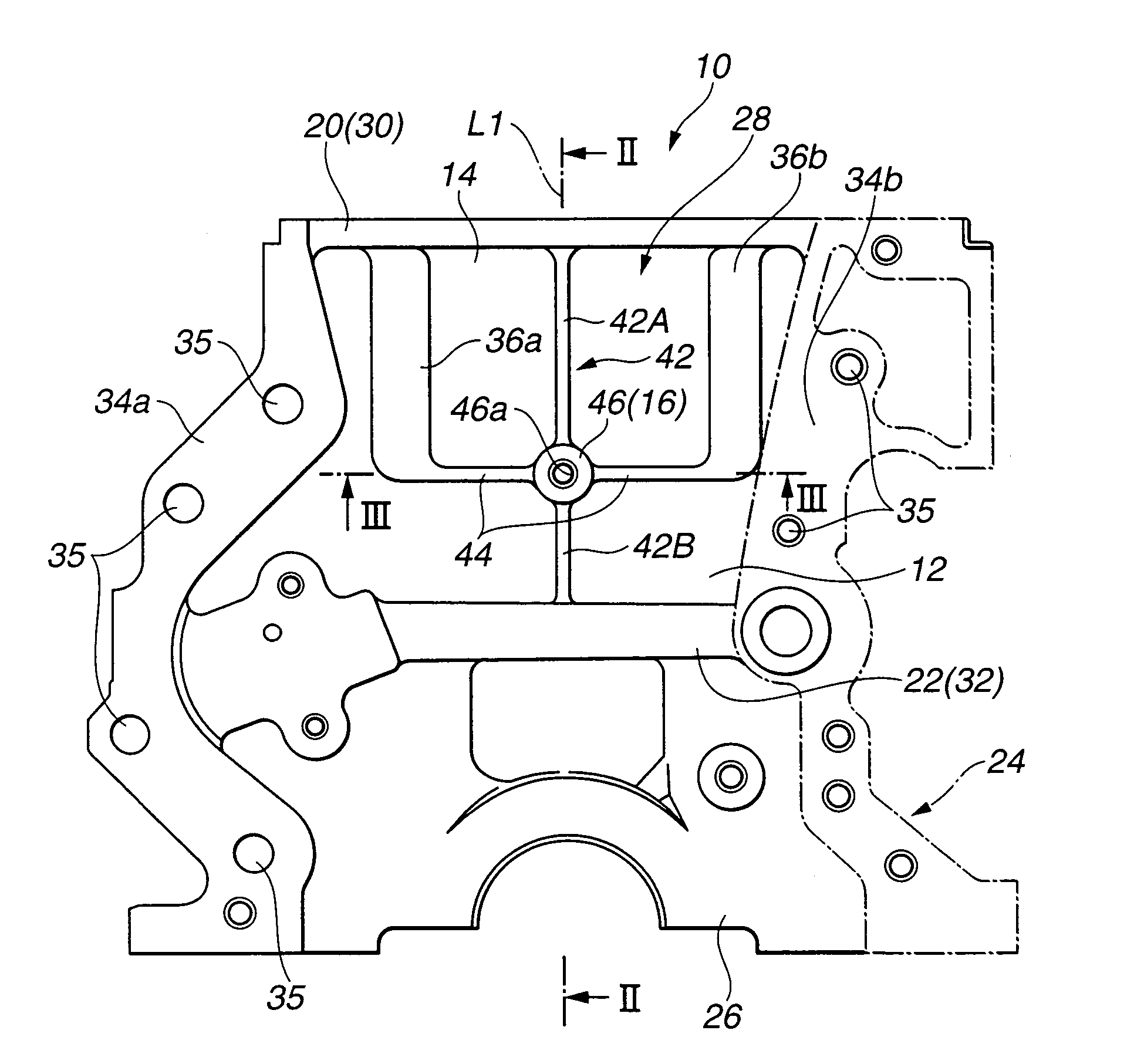 Cylinder block of internal combustion engine