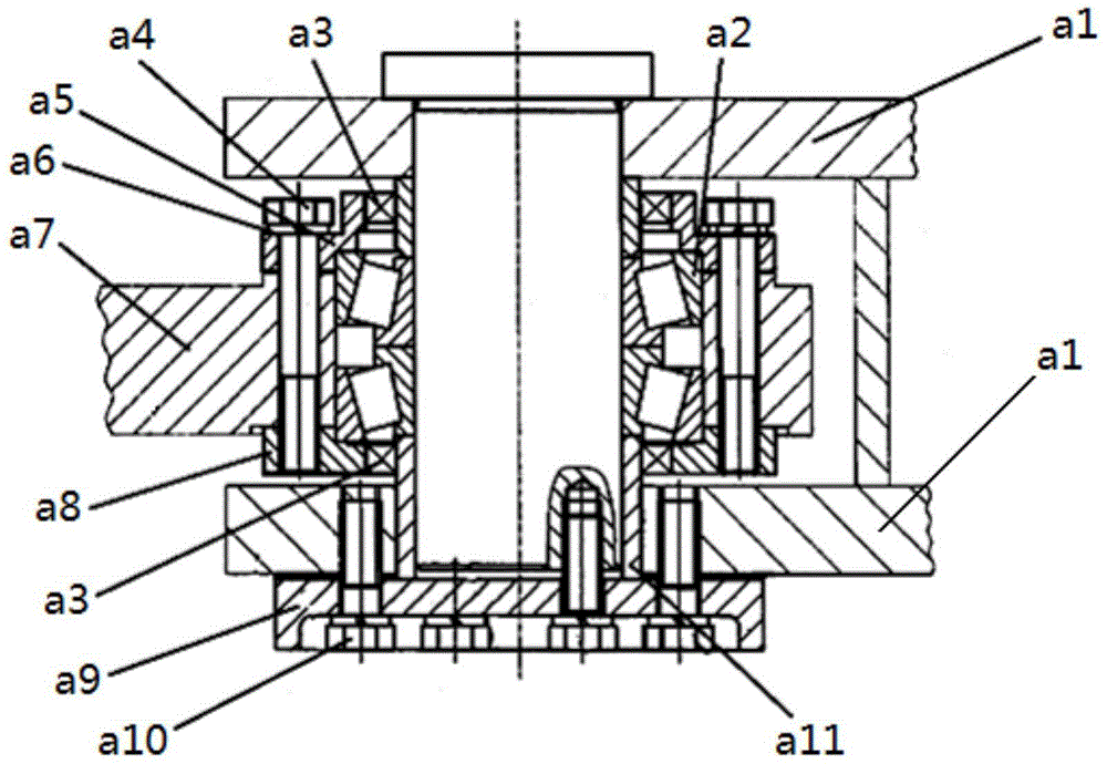 Spacer bush dismounting device and method