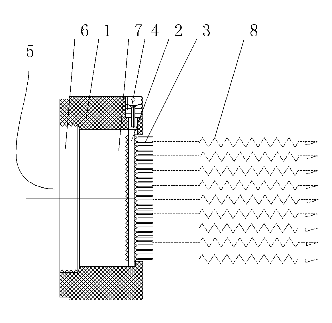 Spraying nozzle device for electrostatic spinning