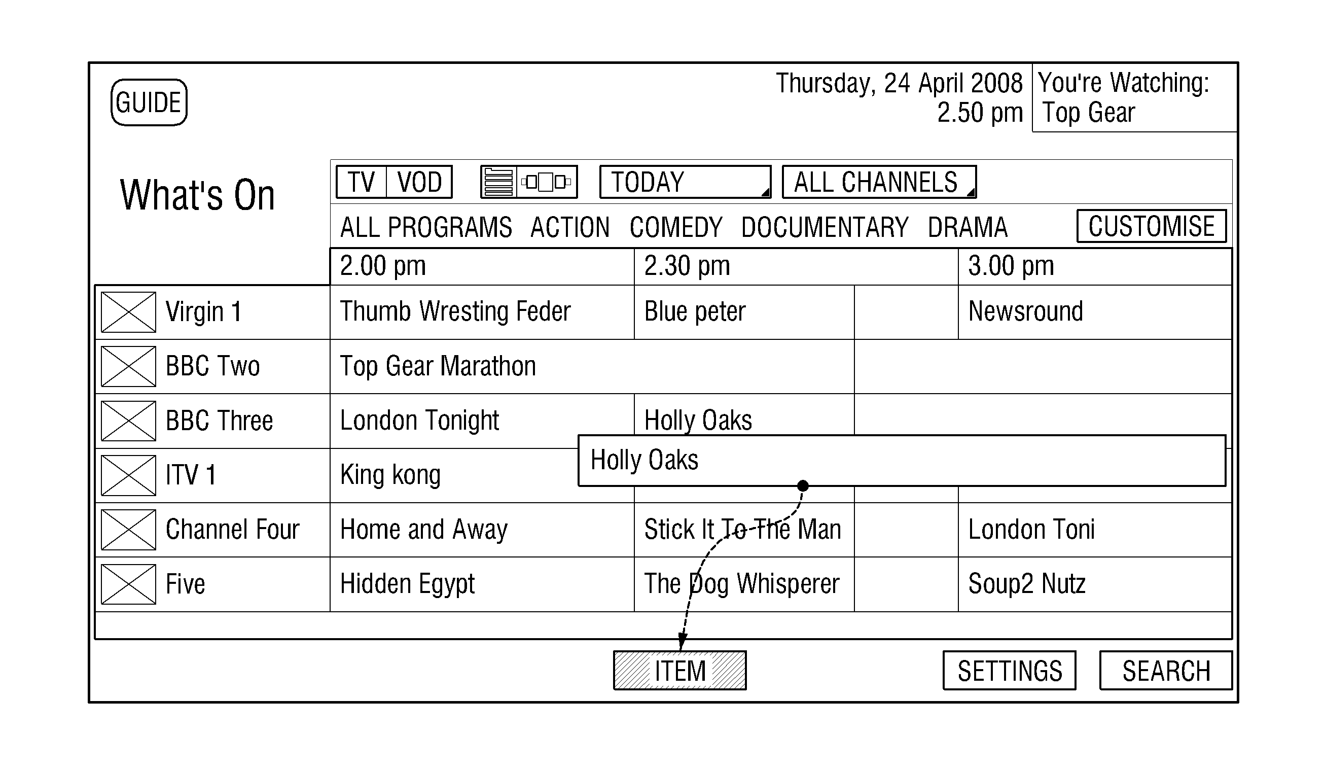 Display apparatus and method for scheduling broadcast using the same