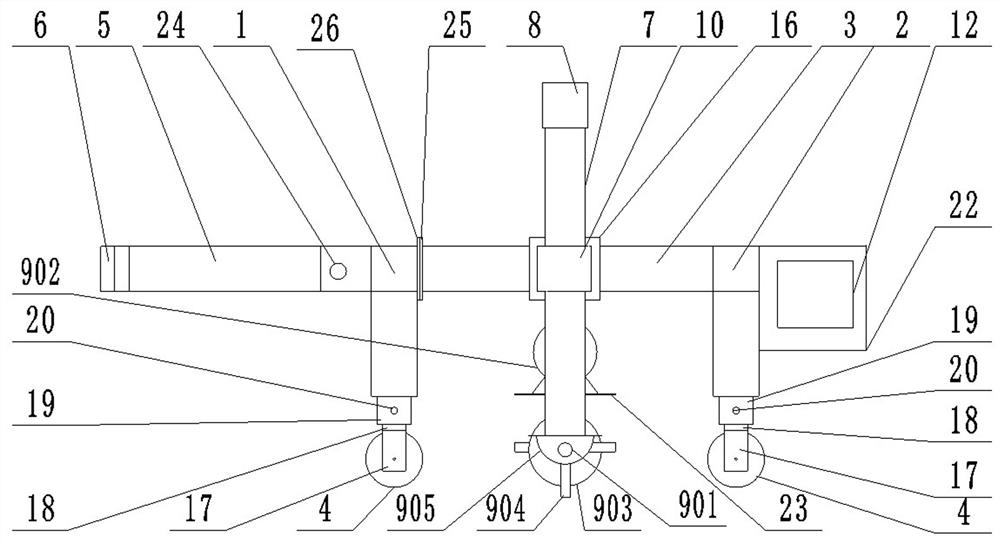 Traction type slope cutting equipment