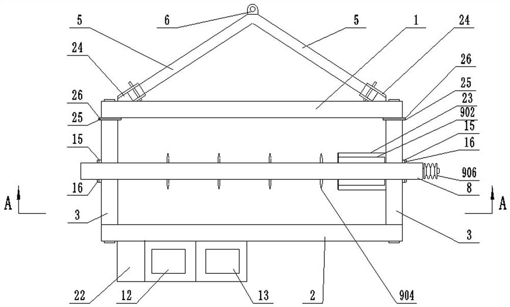 Traction type slope cutting equipment