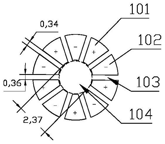 Conductive disc, key structure and rearview mirror control part