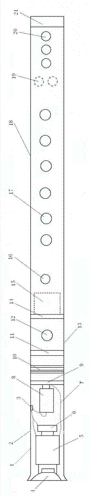 Flute with echo effect