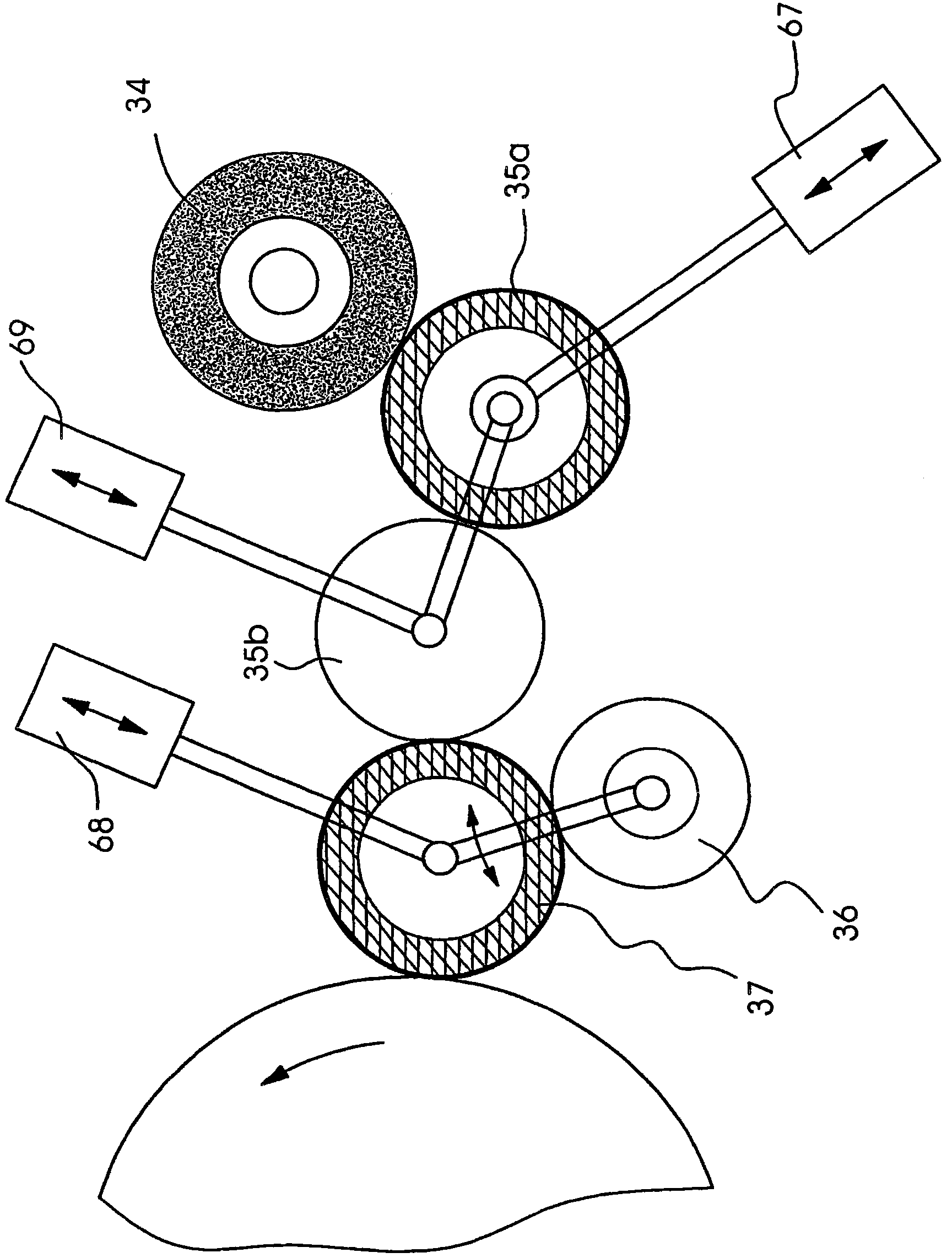 Rotary flat-bed printing machine