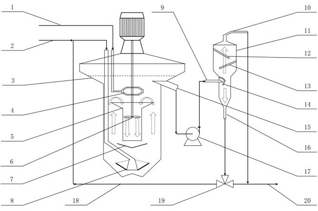 Gas-liquid continuous reaction crystallization device