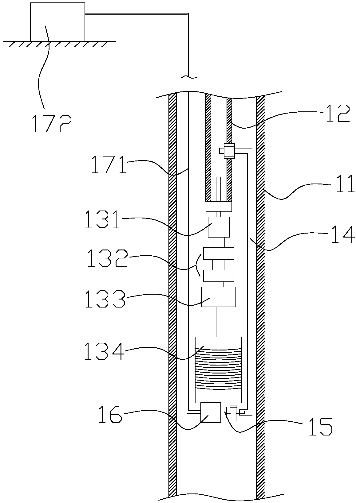 Device for measuring parameters at submersible electric pump outlet