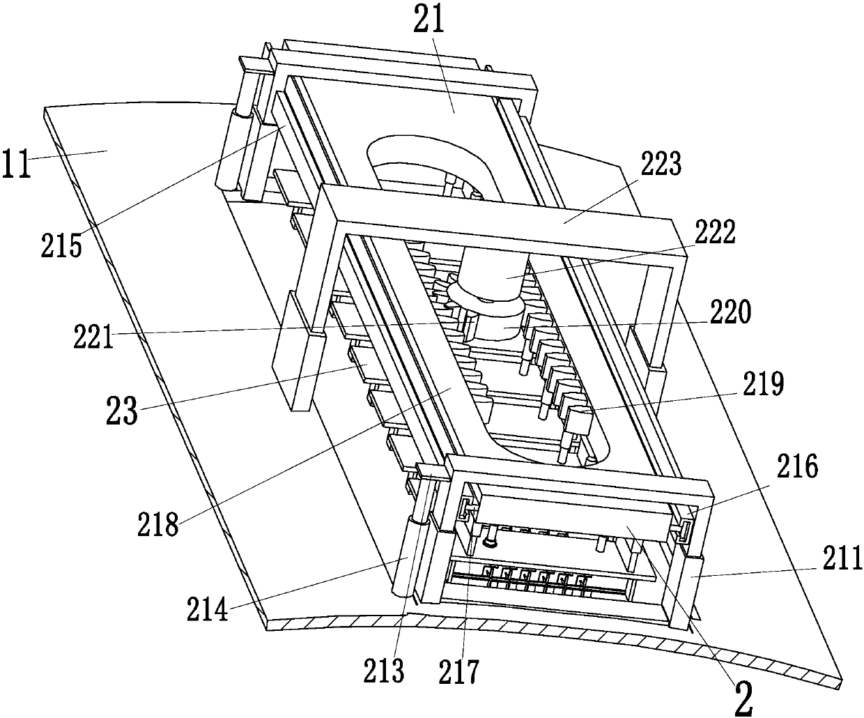 Medical orthopedics department back massage device for different parts of human back