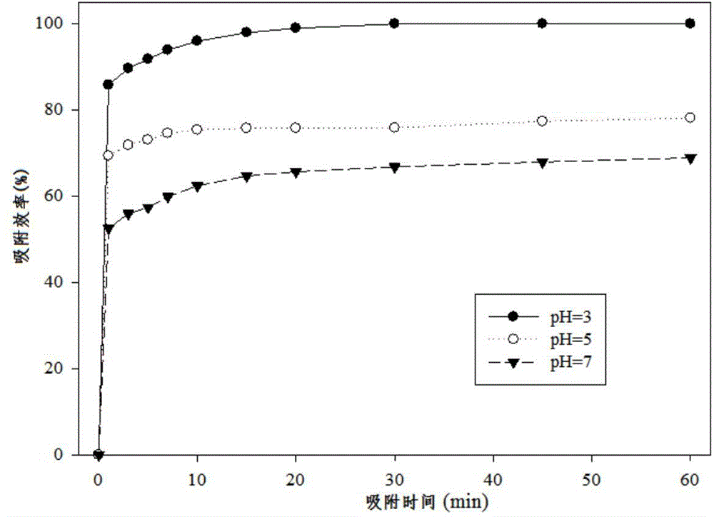 Modified FeS nano-particle as well as preparation method and application thereof