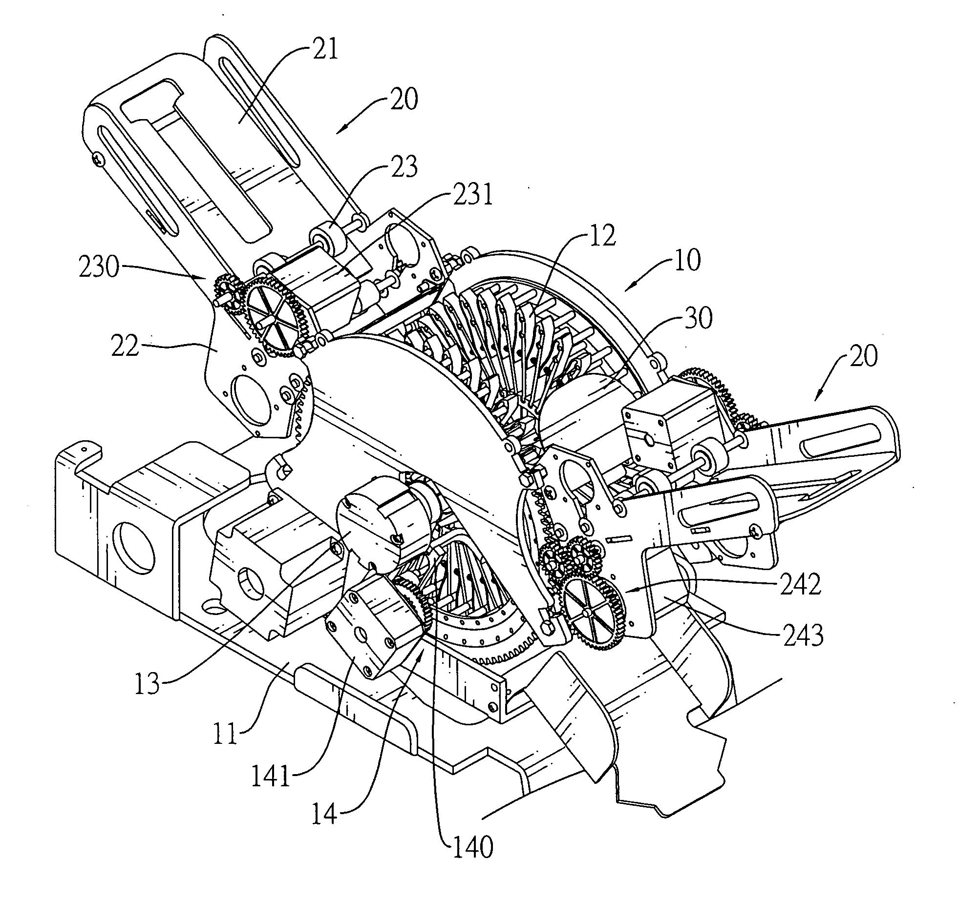 Multiple-inlet shuffling machine