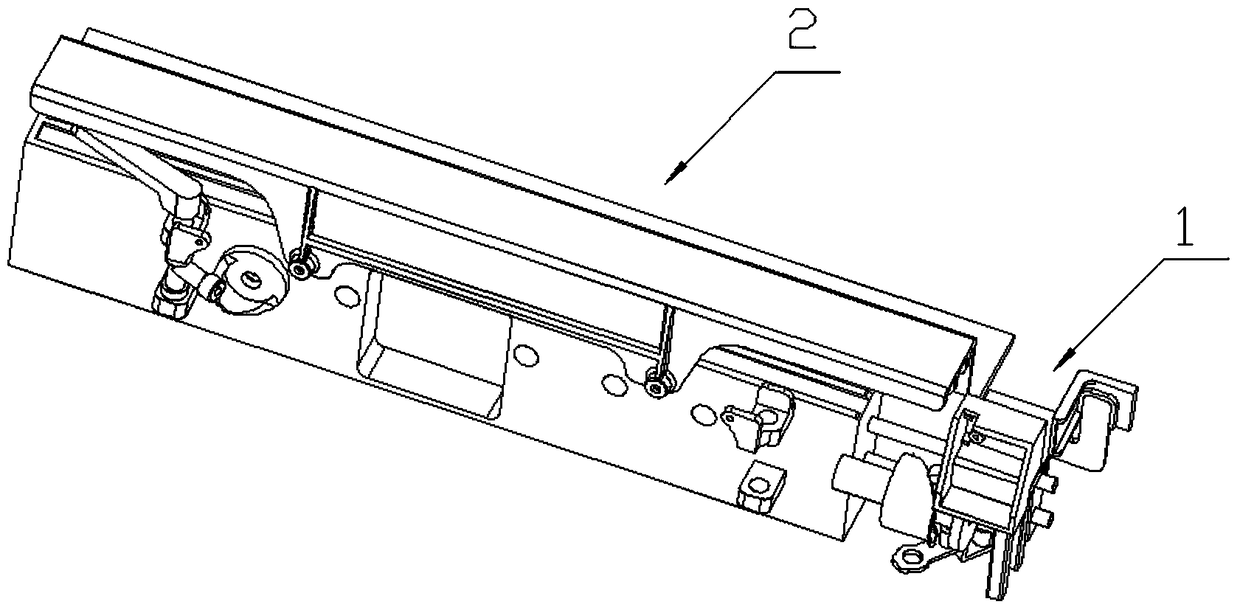 A device for pushing and receiving cards of a mahjong machine