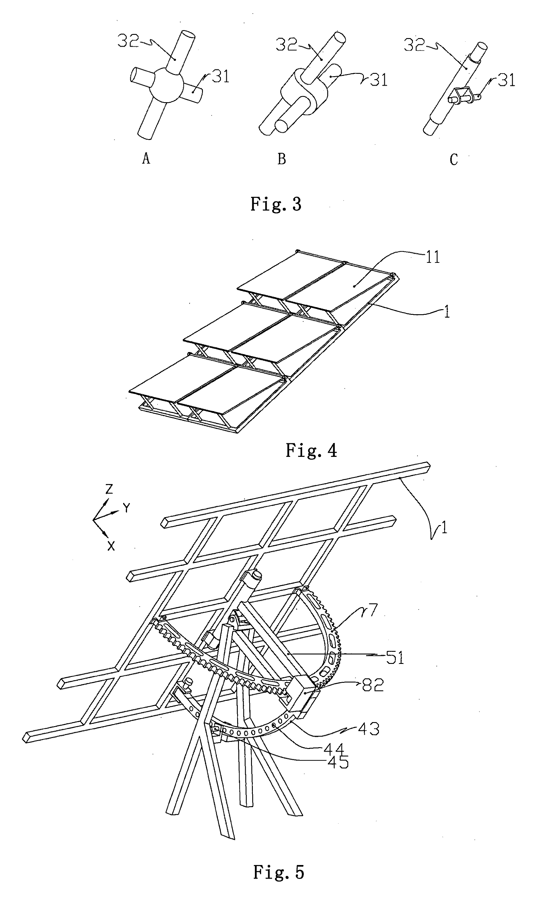 Automatic sunlight tracking device