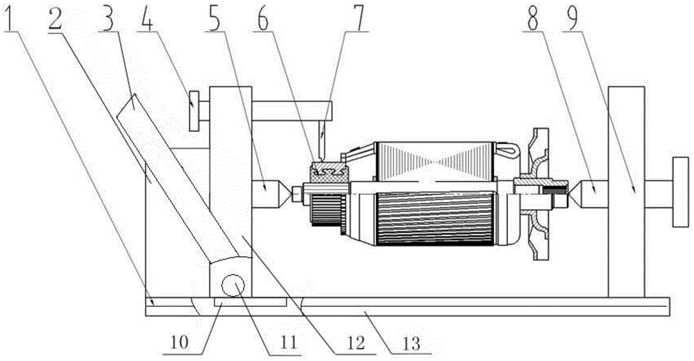 Traction motor rotor commutator chamfering machine