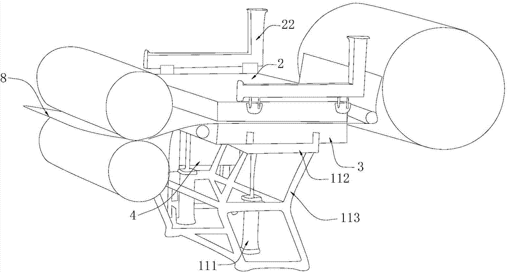 Paper humidifying device on paper making machine