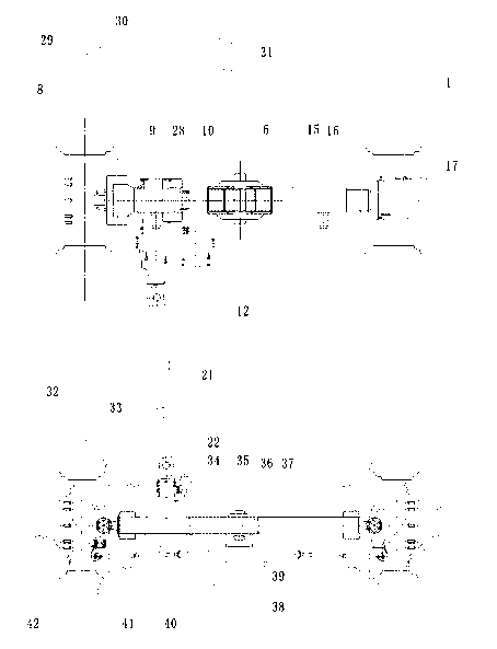 Front-rear axle balance adjusting mechanism for locomotive