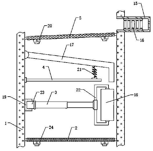 Waste recycling device for building construction