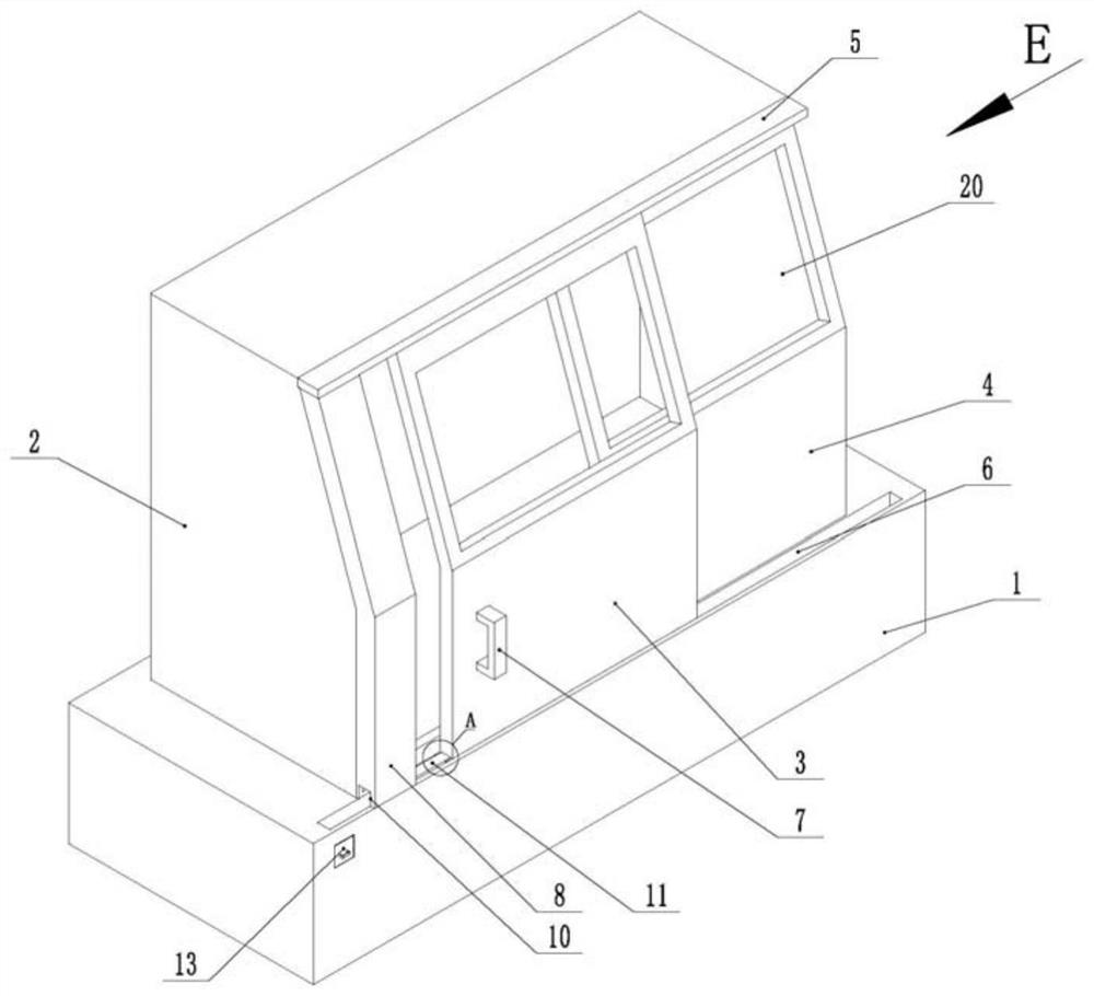 A grinding machine with automatic closing function