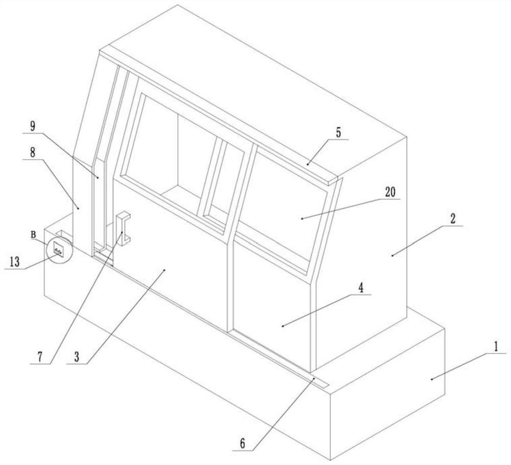 A grinding machine with automatic closing function