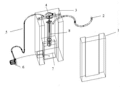 Physical model experiment system for water-heat coupling sand slot of porous medium aquifer