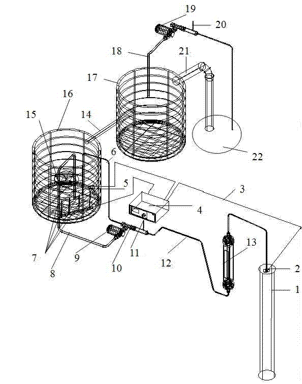 Physical model experiment system for water-heat coupling sand slot of porous medium aquifer