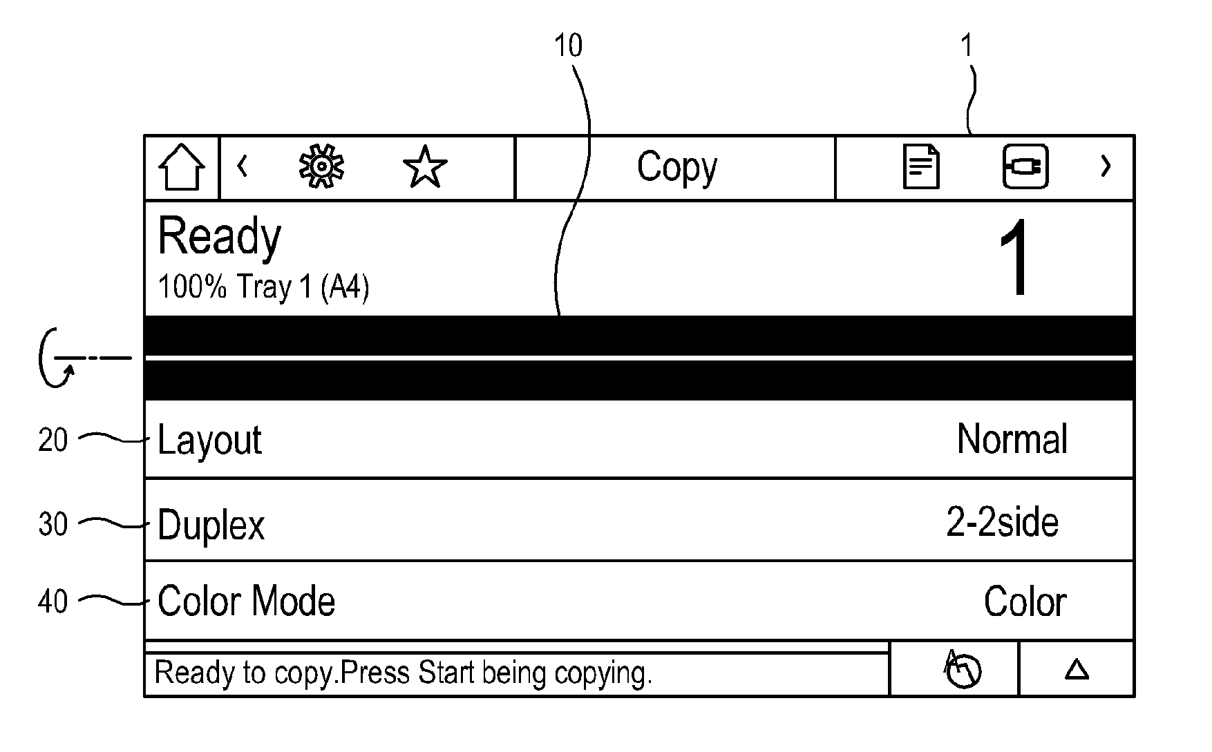 Image forming apparatus and menu select and display method thereof