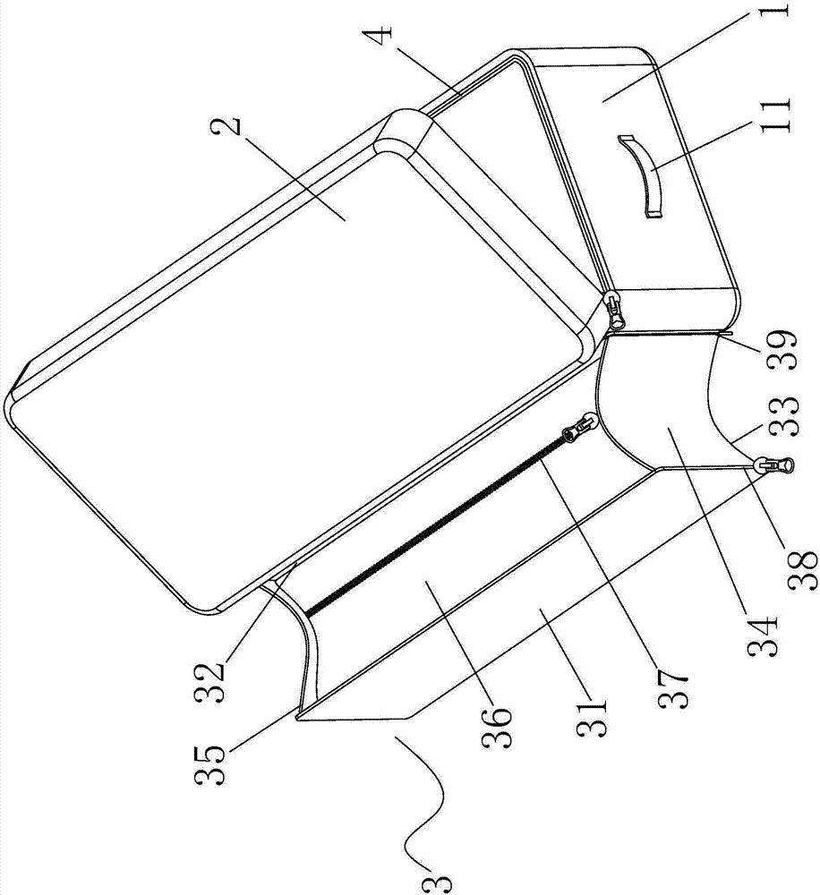 Extendable suitcase