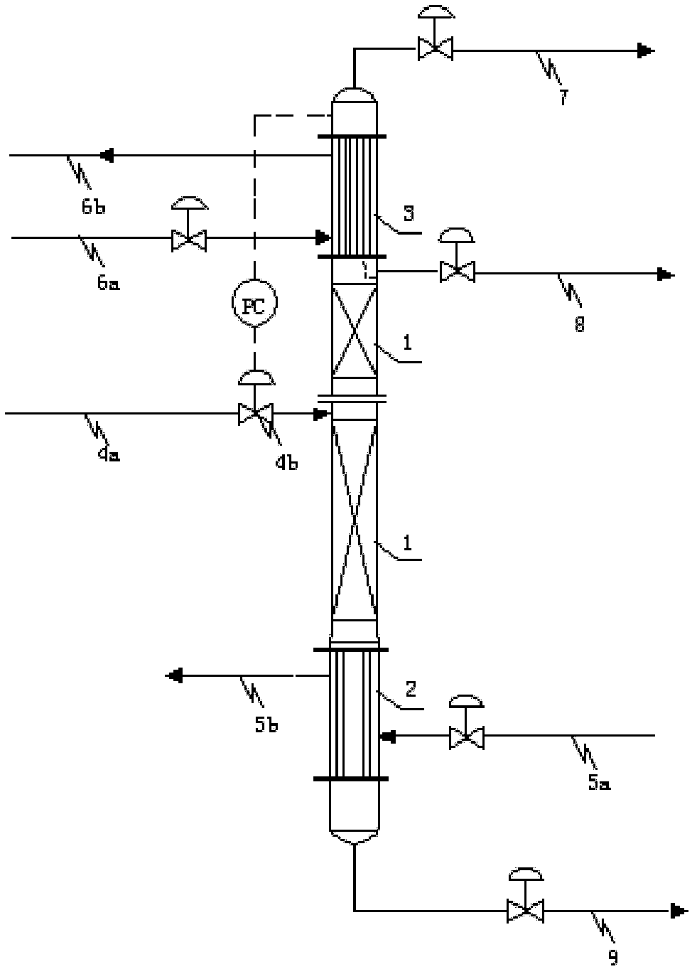 Rectification dehydration tower and dehydration method for nitrogen dioxide