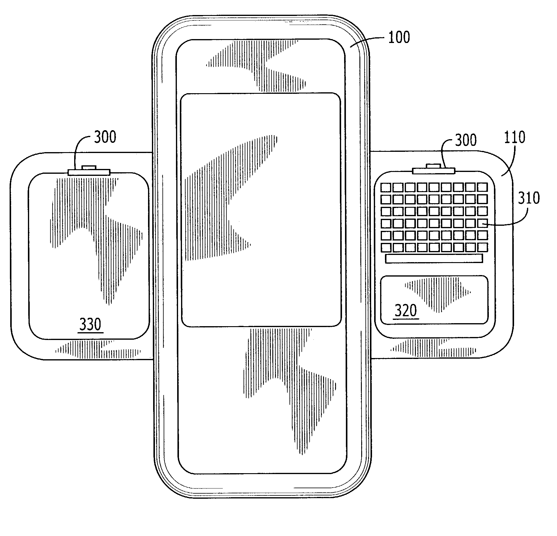 Mobile computing devices having rotationally exposed user interface devices