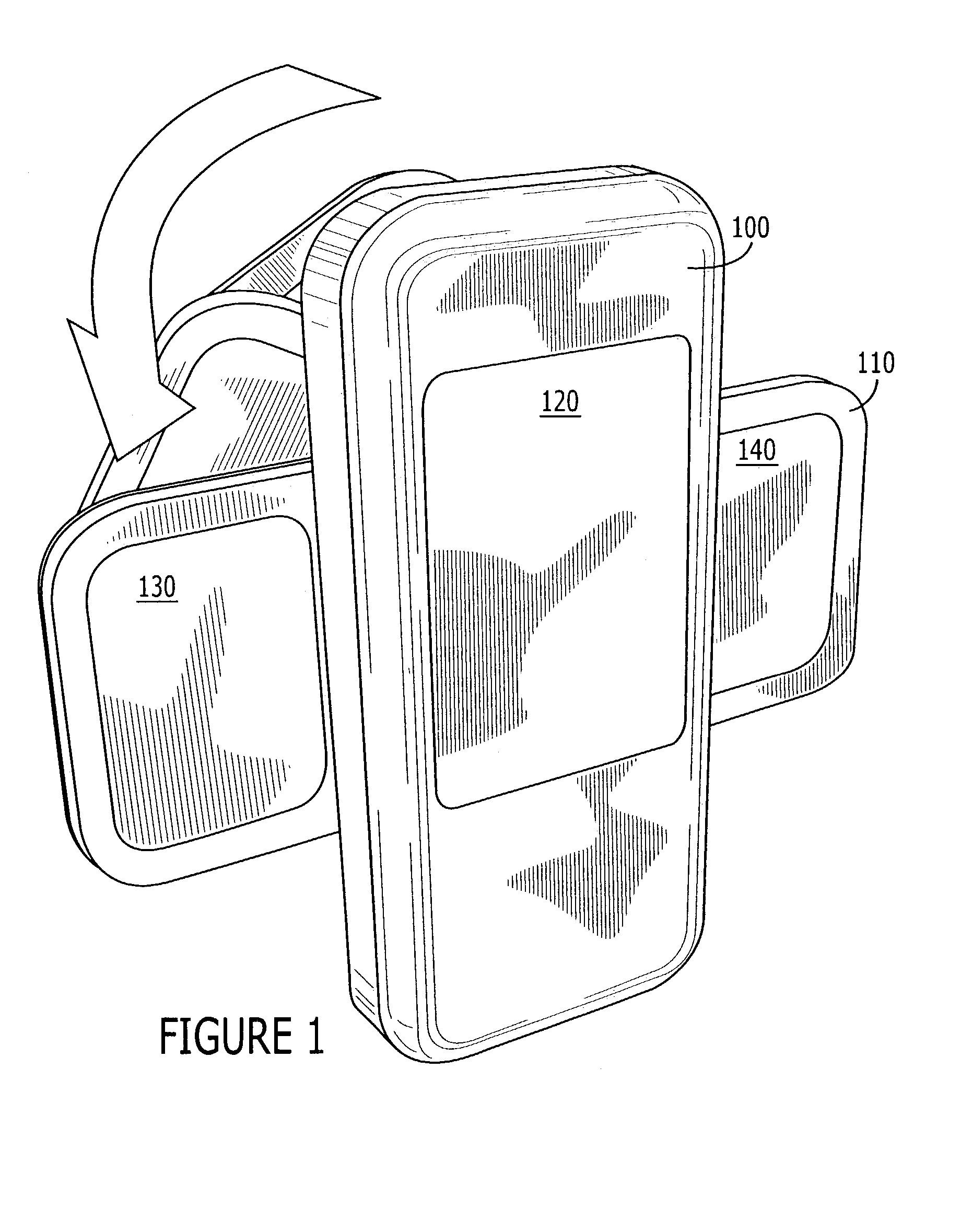 Mobile computing devices having rotationally exposed user interface devices