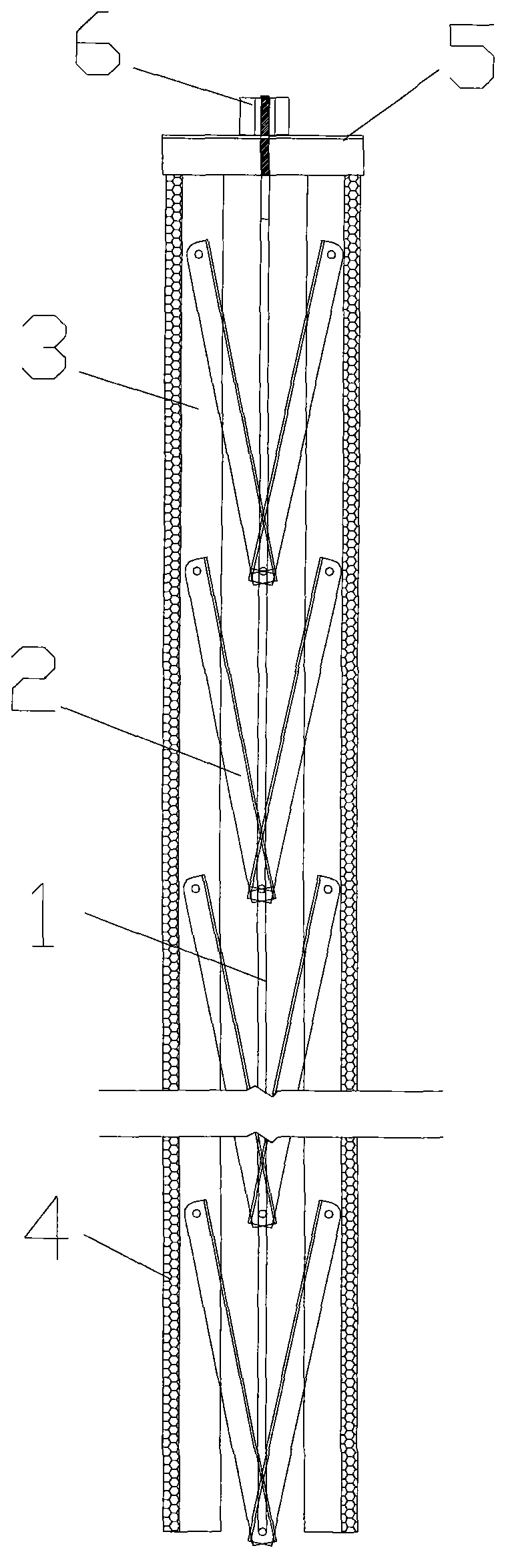 Double concrete wall plate scissor type keel supporting template system