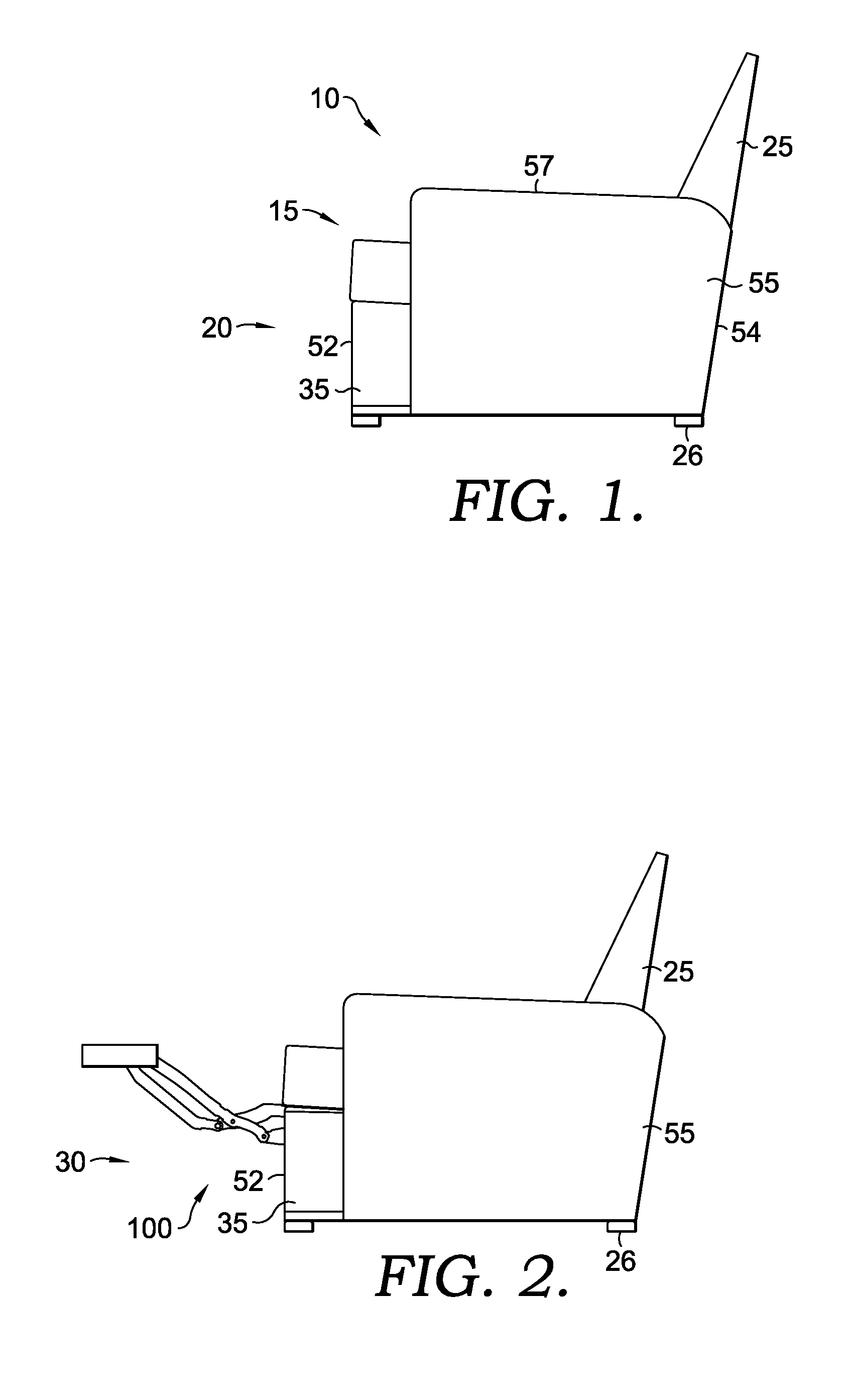 Zero-wall clearance linkage mechanism for a lifting recliner