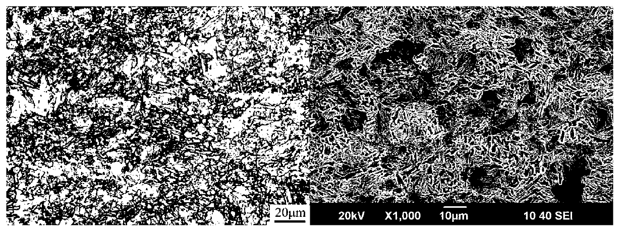 Method of obtaining X80 steel grade two phase organization large deformation pipeline steel